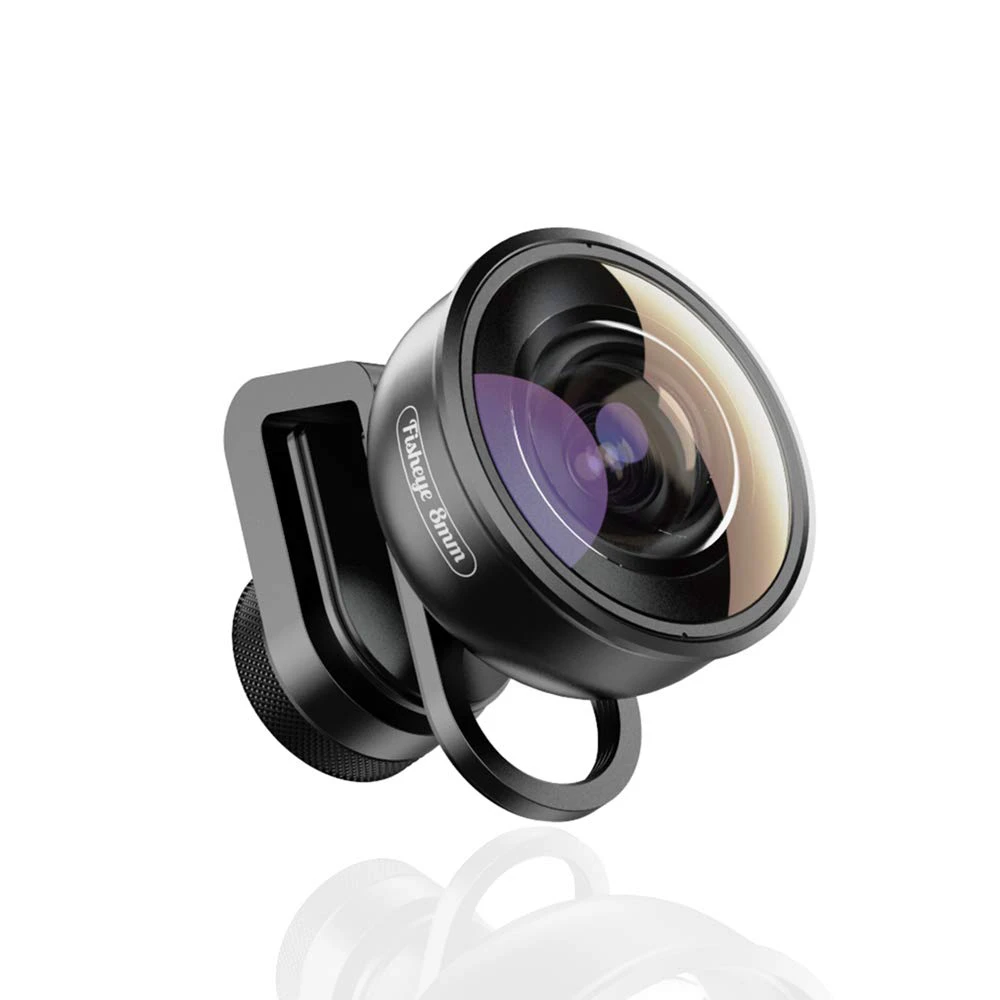 8mm Phone Fisheye Lens, 185 Degree fisheye Lens for Landscape/Construction/time-Lapse Shooting Suitable for Mobile Phone