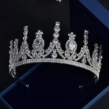 Корейский стиль невесты принцесса искусственный бриллиант Циркон Корона головной убор Корона аксессуары для волос свадебное платье Студия свадьба аксессуары