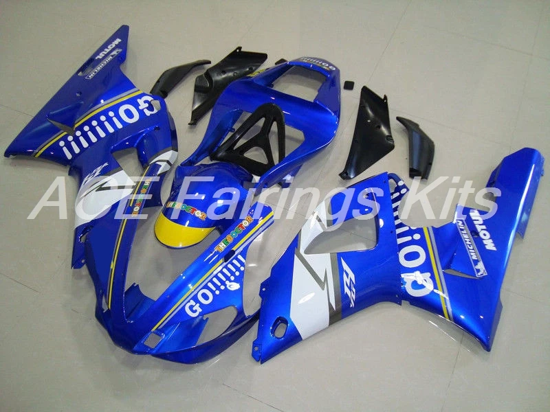

New TOP Injection Molding ABS Full fairings Kit Fit for Yamaha YZF-R1 YZF1000 R1 00 01 2000 2001 fairing set bodywork blue white