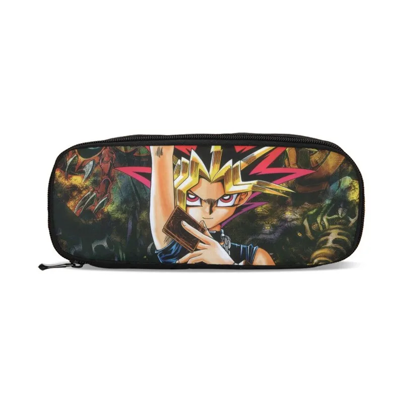 Кавайный кошелек Duel Monsters, чехол для карандашей, мультяшный кошелек, подарок, школьный пенал для карандашей, чехол для карандашей, школьные принадлежности, чехол для канцелярских принадлежностей - Цвет: Коричневый