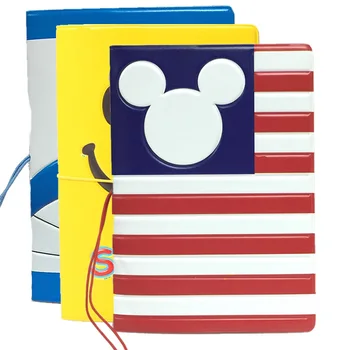 

Travel Accessories Cartoon Stripe Passport Cover ID Address Holder PU Leather Portable Boarding Card Case Wallets Bag