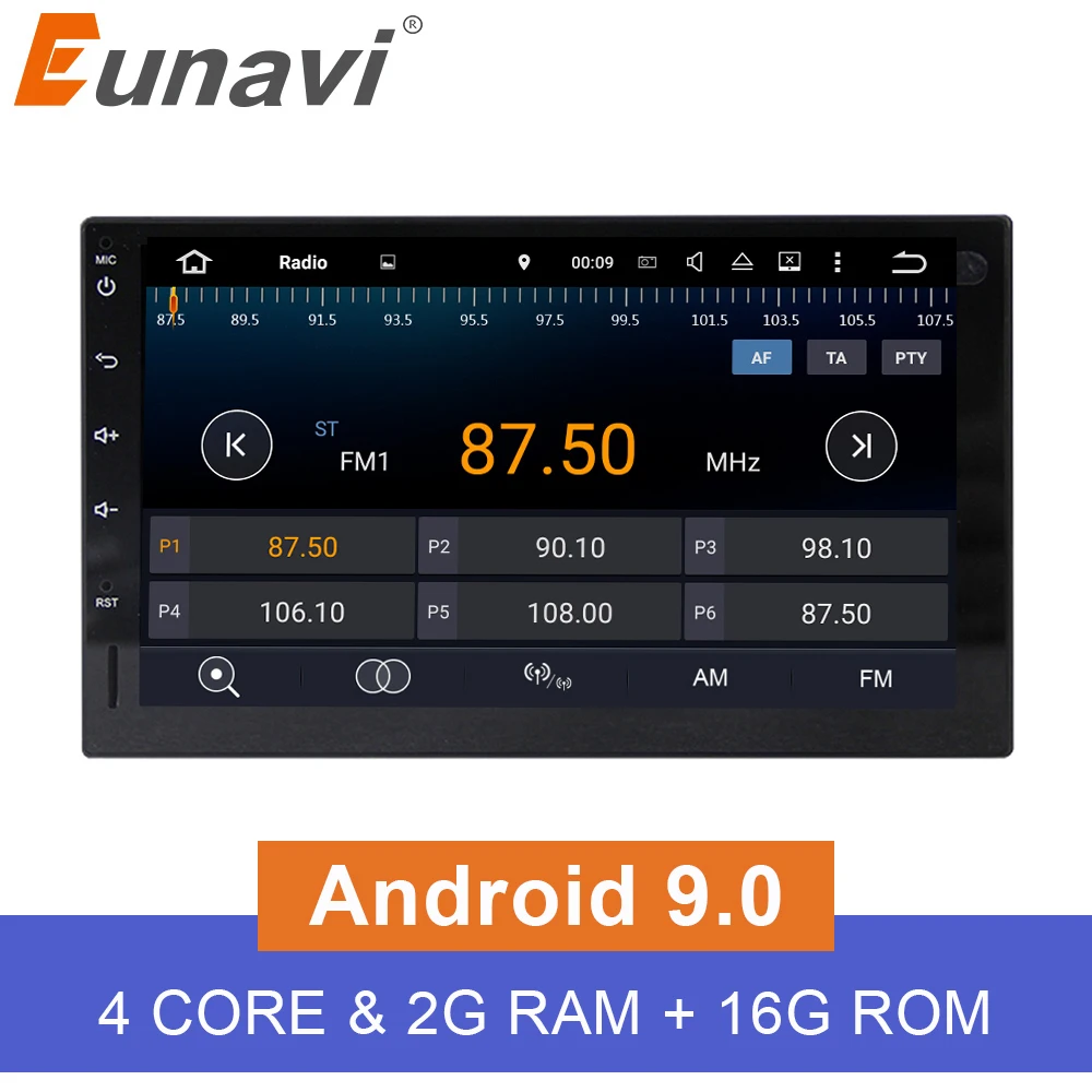 

Eunavi 2G RAM Android 6.0 Universal Car Audio Stereo GPS Navigation Double 2 Din 1024*600 HD Car Radio Multimedia Player DAB+
