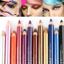 12 цветов Подводка для глаз карандаш-хайлайтер Водостойкий карандаш для век косметический блеск подводка для глаз Косметическая блестящая подводка для глаз
