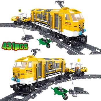 

NEW Technic Creators Design Railway Maintenance Train Building Blocks City Series Children's Educational Toys Christmas Gifts