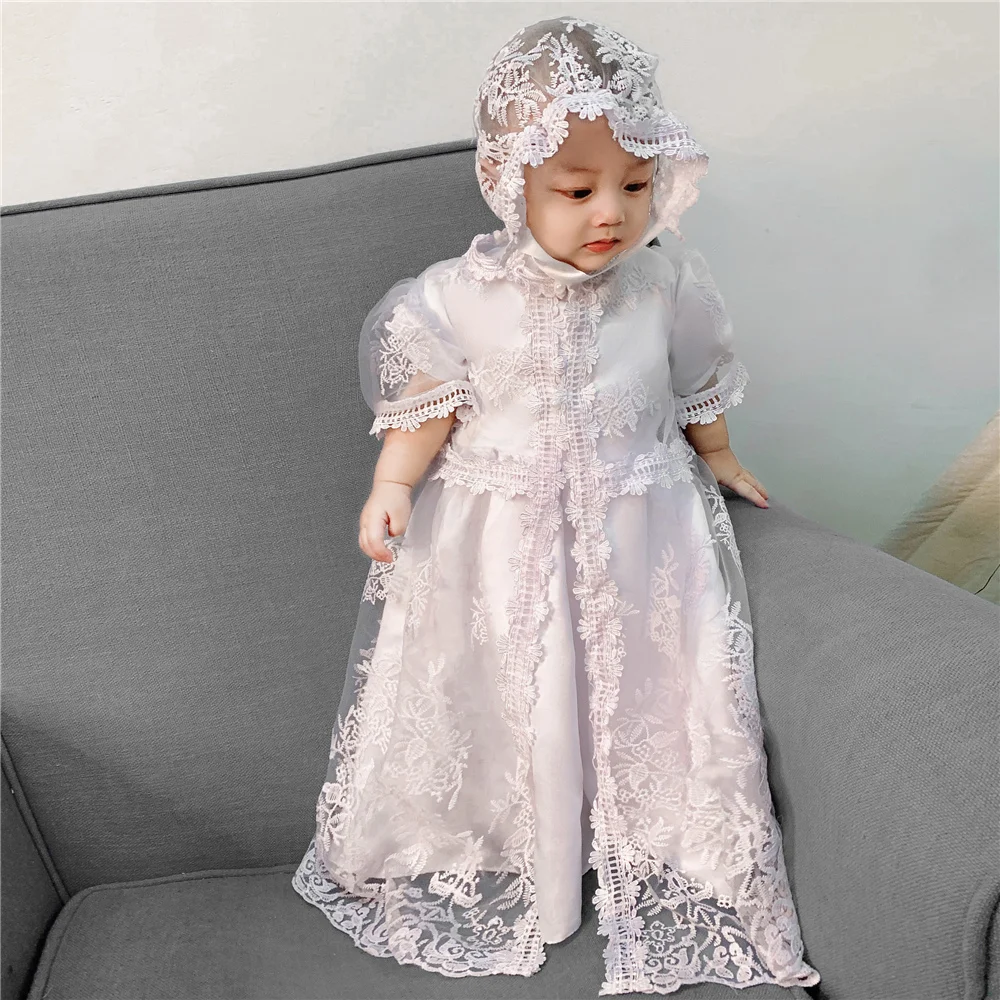 white christening gown