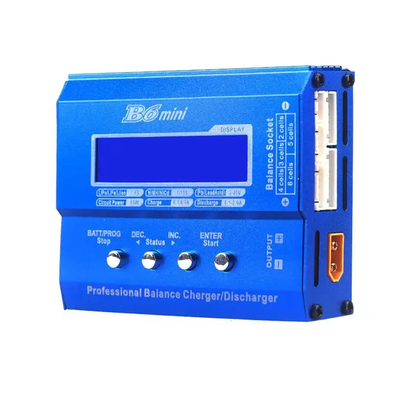 

RCtown iMAX B6 Mini 80W 5A Digital DC Battery Balance Charger XT60 Plug