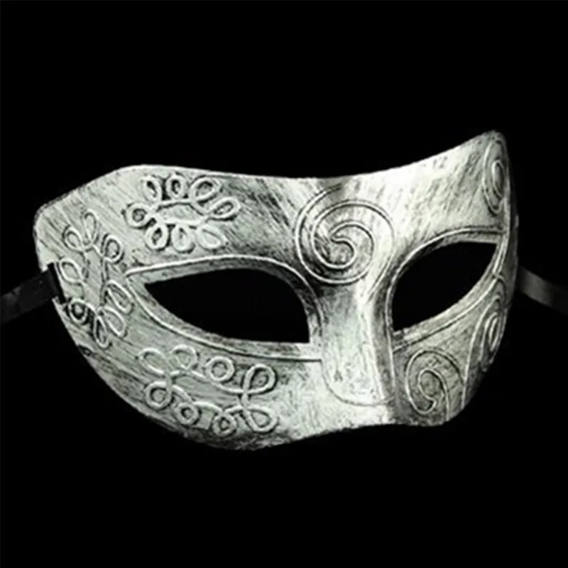 

Halloween Horror Party Vintage Jazz Style Flat Mask Antique Half Face Mask Decoration Party Masks