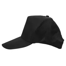 Бейсболка Регулируемая классическая хлопок Лето солнце 5 панель Мужчины Леди Спорт Досуг-черный