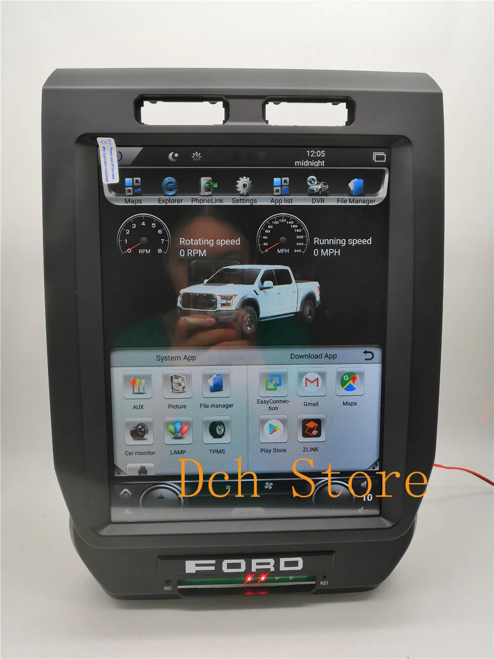 12,1 дюймов вертикальный tesla стиль Android 8,1 dvd-плеер автомобиля gps навигация радио для Ford F150 аудио мультимедиа PX6
