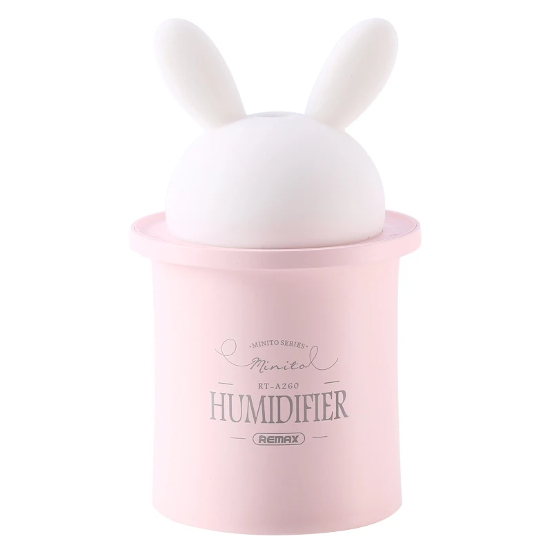 

Remax Rabbit Humidifier Mini Small Usb Hydrating Home Bedroom Silent Office Car Air Spray Birthday Gift Night Light Student Dorm