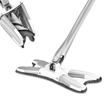 

Congis 360 Degree X-Type Floor Mop Flat Mops For Wood Ceramic Tiles Home Cleaning Tool with 3pcs Reusable Microfiber Pads