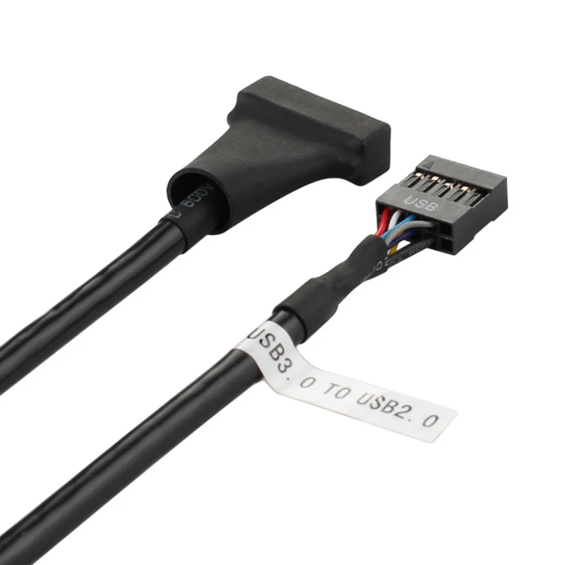 Кабель переходник с USB 3 0 на 2 для материнской платы плата USB3.0 20 контактами 9
