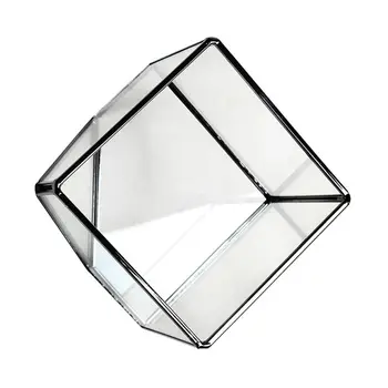 

Hot Modern Clear Glass Terrarium Storage Box Succulent Plant Display Box, Decorative Votive Candle Holder