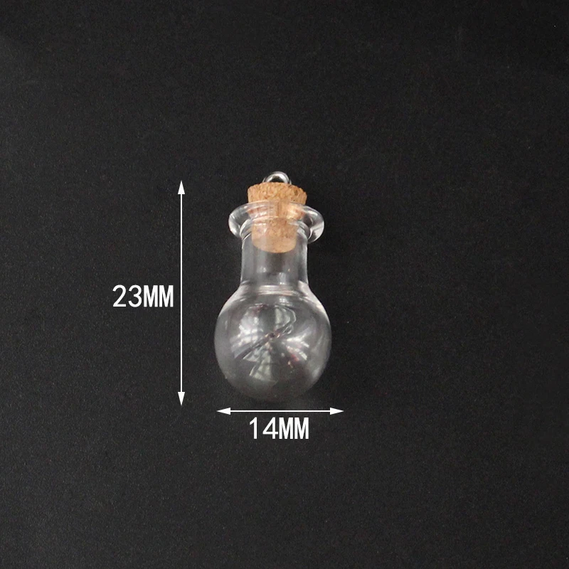 Bulb -Screw 5 шт. пробковая пробка маленькая пустая стеклянная бутылка Крошечные стеклянные баночки с пробкой декоративные стеклянные баночки - Окраска металла: Bulb -Screw