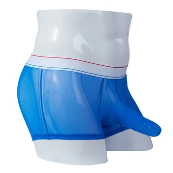 

Men's boxers Sexy Low Rise See Through Boxer Breathable Shorts Bulge Underpants Tulle Netting panties