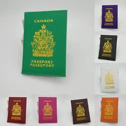 1 шт., канадский карамельный цвет, держатель для паспорта из искусственной кожи, защитный кошелек, деловой, для путешествий, для паспорта