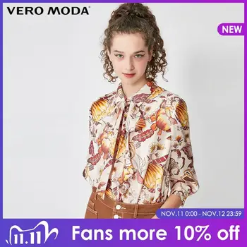 

Vero Moda Bright Silk Blend Printed Chiffon Shirt| 319331569