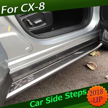 

Side steps for Mazda CX-8 2019 NEW ARRIVAL nerf bar foot board step side bar pedals aluminum alloy pedal