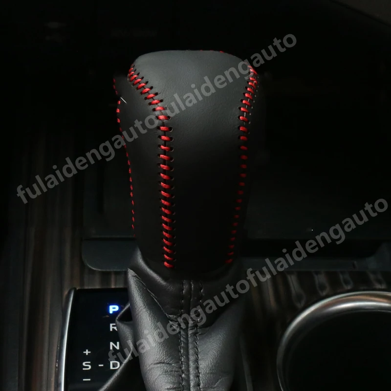Для Toyota Camry- DIY Красная Нить автоматический кожаный чехол для рычага переключения передач отделка автомобильные аксессуары