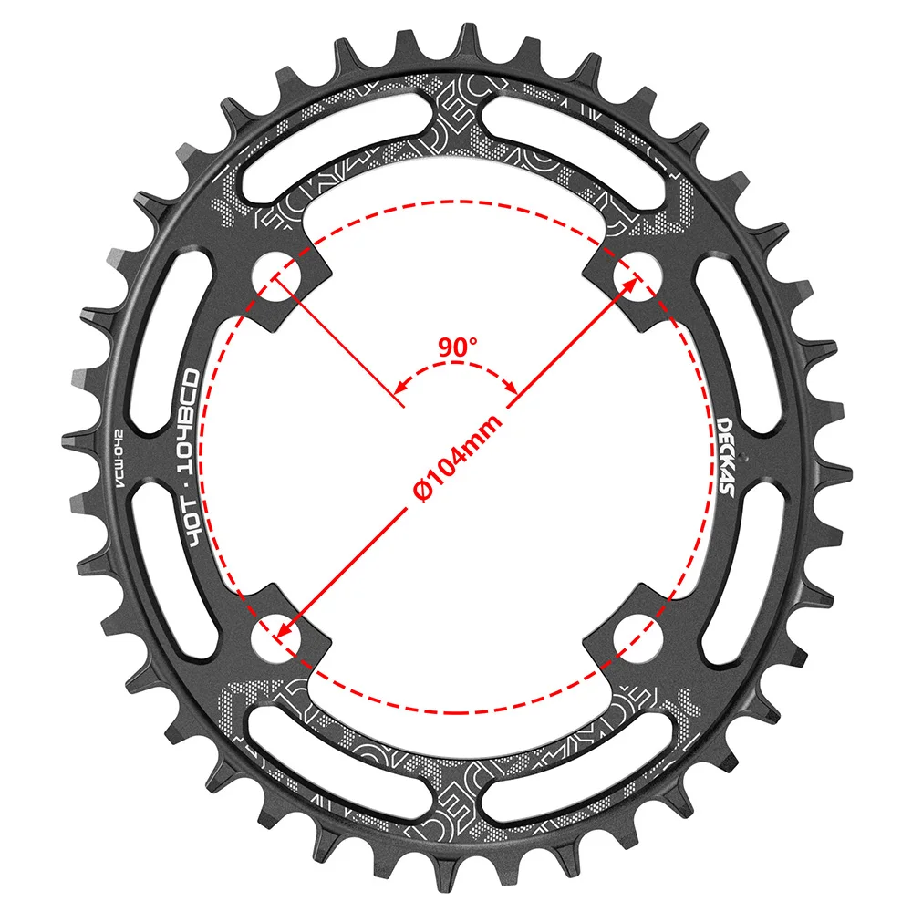 Bike Chainring Mountain Bicycle 104BCD 40-52T For Shimano 8-12S