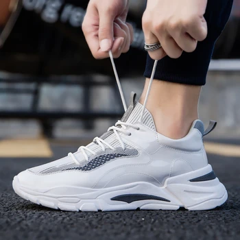 

OLOMLB New product Trend Men sports shoes Outdoor Comfortable Non-slip Men Running Shoes Rubber Damping Zapatos Hombre Men shoes