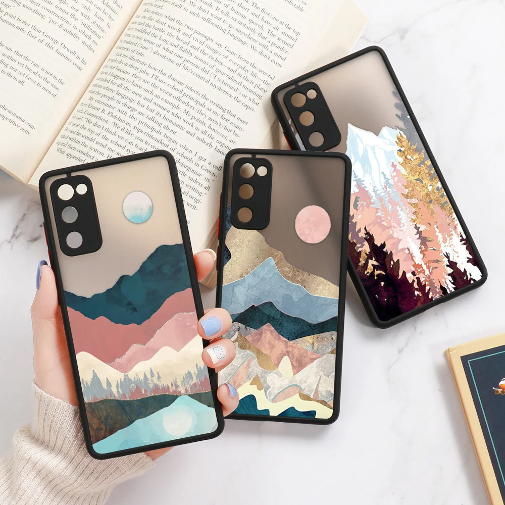 Lens Protection S20 FE S22 Ultra Case For Samsung S21 FE Case Samsung Note 20 Ultra 10 Plus S21 S10 S22 Cover Hard PC Shockproof