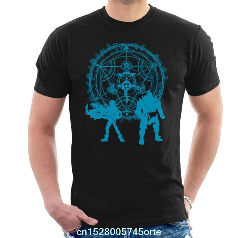 Мужская футболка с принтом funny 2020 camiseta Power Fullmetal Alchemist 100% хлопок женская | одежда