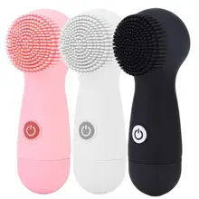 Светодиодная маска для лица Электрический силиконовый инструмент для очищения лица Водонепроницаемый очиститель пор массажер щетка метка на коже удаление