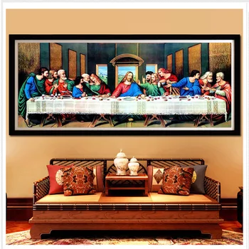 

5D Diamond Picture 2020 New Style Cross-Stitch Jesus Christ The Last Supper Famous Diamond Painting Decoration Living Room