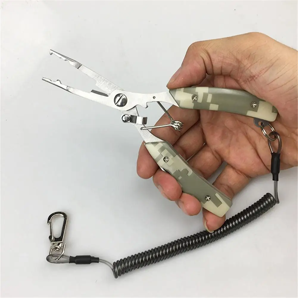 

2021 Stainless Steel Fishing Pliers Fish Line Cutter Scissors Mini Fish Hook Remover Multifunction Tools