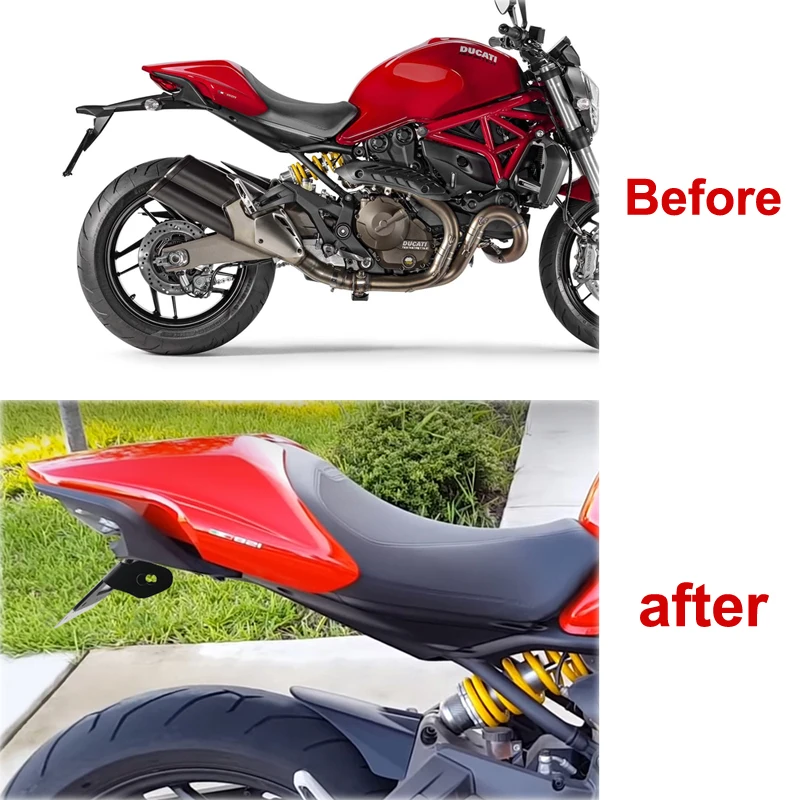 Подходят для держателя номерного знака Ducati Monster 821 в полоску темно 2015 2017 задний