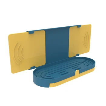 

Drain Retractable Baffle With Rack Suction Cup Foldable ABS Basin Multifunctional Dish Washing Bathroom Sink Water Splash Guard
