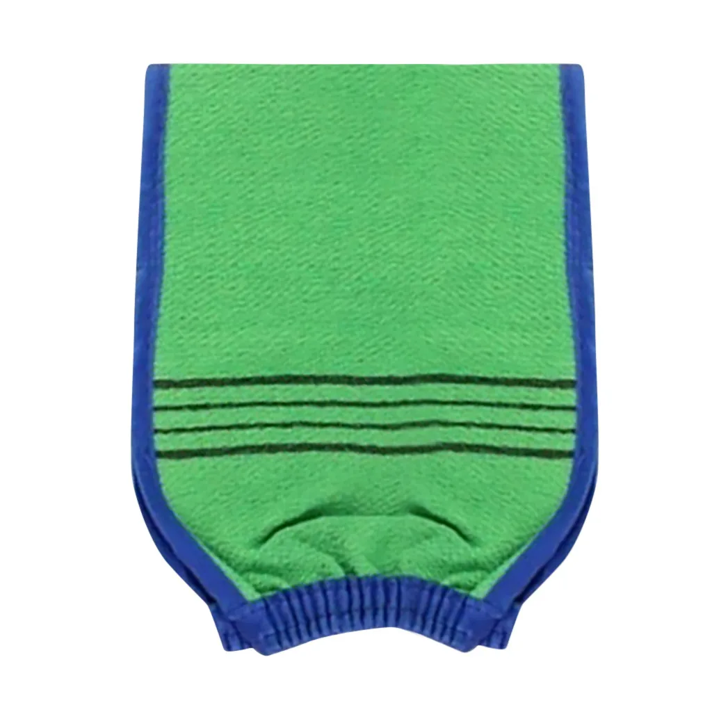 1 pcs Shower Spa Exfoliator Two-sided Bath Glove Body Scrub Gloves Shower Bath Mitt Loofah Skin Massage Sponge Spa Rub#15