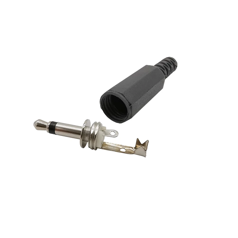 DIY Audio 3.5mm Male Mono Plug Jack - Solder Type Headphone Cable Extension Connector, Single Channel Adapter Description Image.This Product Can Be Found With The Tag Names Connectors, Connectors Terminals, Electrical Equipment Supplies, Solder type