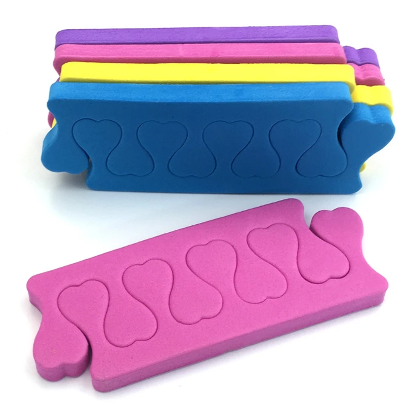 2pcs = 1pair Toe Separators Finger Foot Sponge Soft Gel UV Tools Salon Polish Manicure Pedicure Nail Art Tools F413 nail art tools toe separators toe spreader finger toe separator