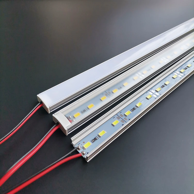 LED 캐비닛 바 라이트 알루미늄 프로파일 LED 하드 스트립 선형 조명, 5730 36LED, 12VDC 50cm, 20 인치 ...