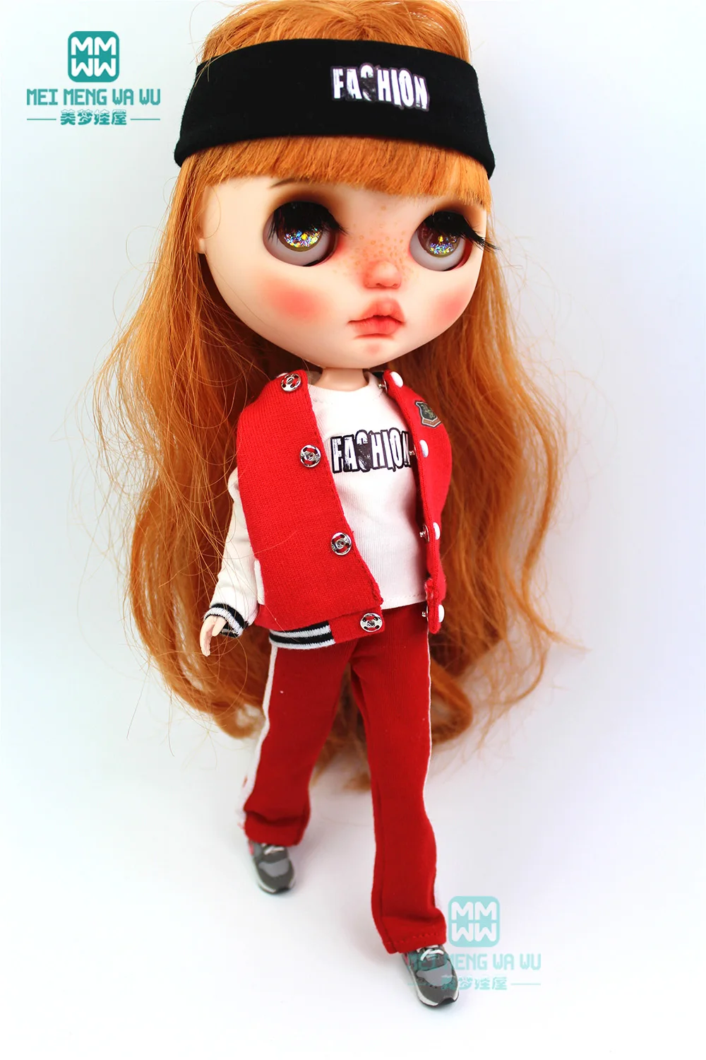 Одежда для кукол блайз модная куртка брюки с отверстиями повязка на голову Azone1/6