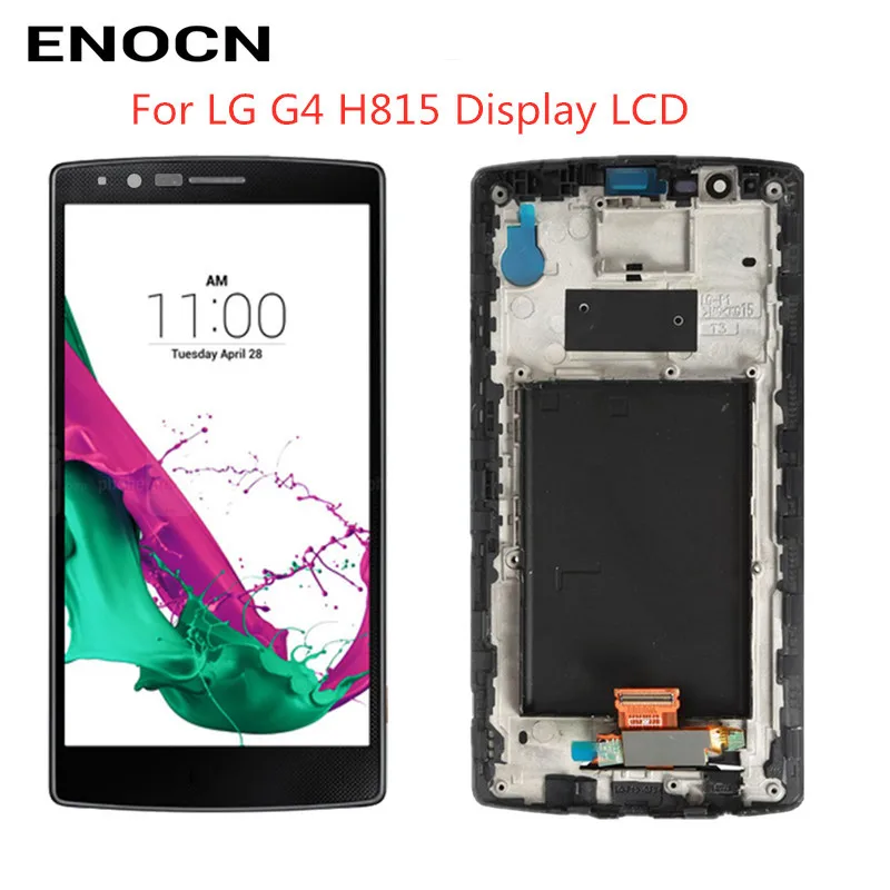 Оригинальный ЖК дисплей ENOCN для LG G4 H815 с сенсорным экраном дигитайзер рамкой H810 H811