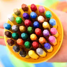 36 шт., студенческий цветной дизайн с тремя углами, карандаш, масляная Пастельная живопись, граффити, ручка, школьные принадлежности