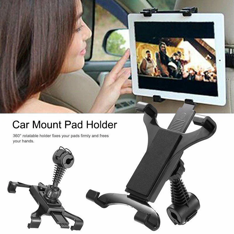 

360s Degree Car Seat Back Headrest Mount Holder Tablet For iPads Phone Bracket IJS998