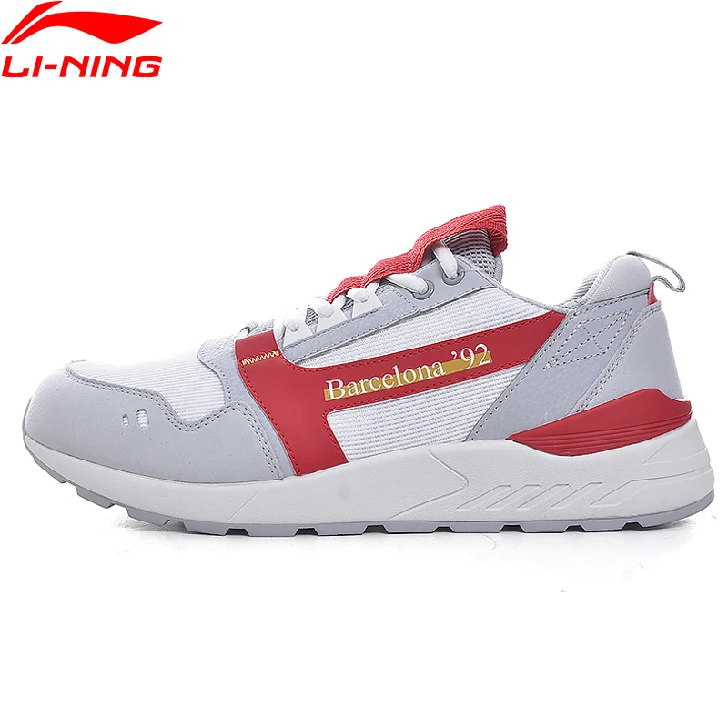 Li-Ning/Мужская классическая обувь для образа жизни в стиле 90; удобная спортивная обувь с подкладкой для фитнеса в стиле ретро; кроссовки; AGCP139 SOND19