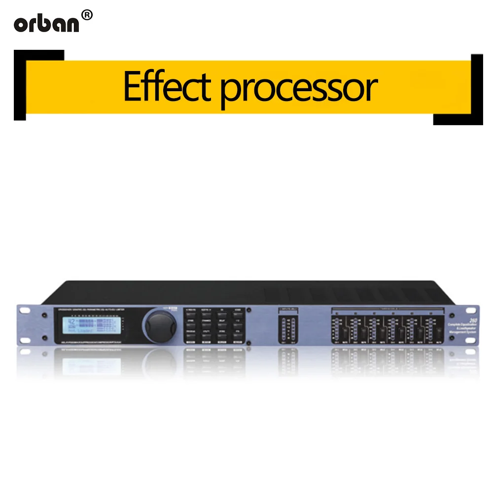 

260 Digital Audio Processor 3 In 6 Out Professional Stage Advanced Crossover Effect Processor