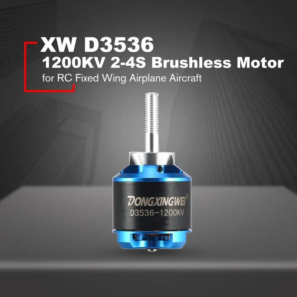 DXW A2212 D3536 1000KV 1200KV 2 4S 3 17 мм бесщеточный мотор Outrunner для RC FPV неподвижного крыла дрона