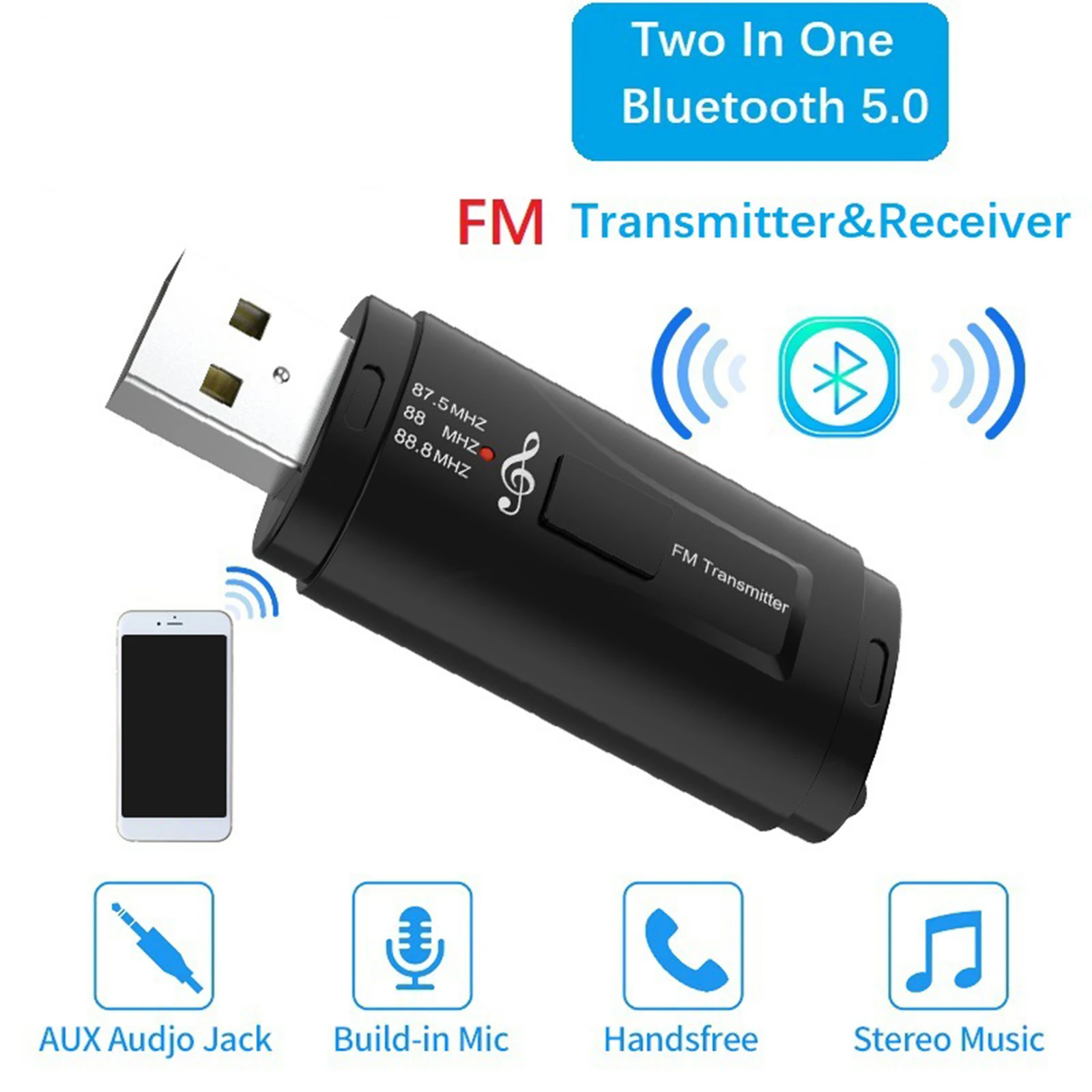 

Free Shipping Handsfree Wireless Bluetooth FM Transmitter MP3 Player USB Charger Car Accessories
