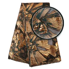 Жаккардовая кружевная ткань жаккард Tissu Нигерия высокое качество нигерийская красная парча сетка кружева тюль ткань перья материалы