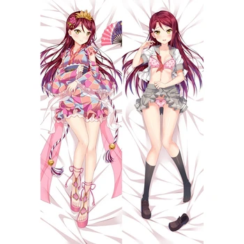 

Anime Dakimakura 2Way 160x50cm Love Live ! Riko Japanese Girl Idol Body Hugging Pillow Case Cover Waifu Gift for OTAKU Bed Decor