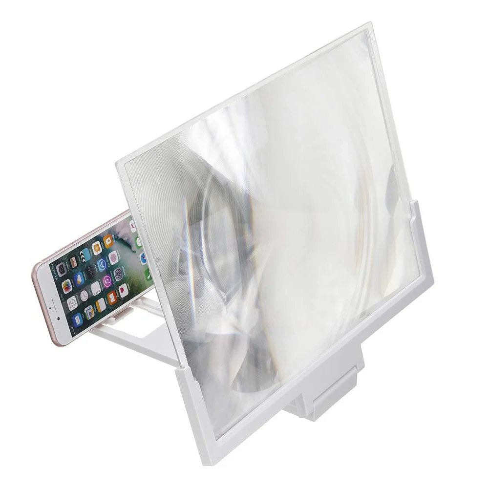 Недавно 14 дюймов 3D Экран увеличитель HD телефон Экран увеличитель усилитель Стекло с складная подставка 999