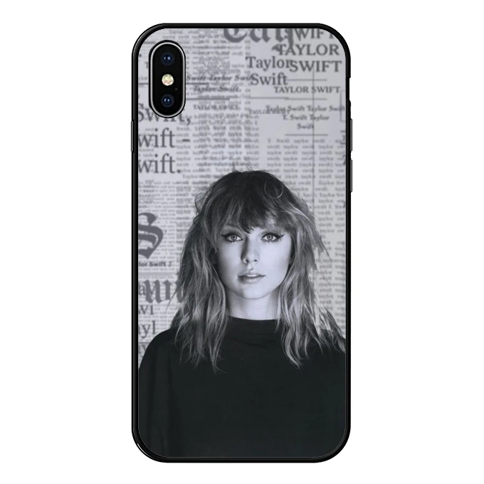 Мягкий ТПУ чехол для телефона для iPhone X 10 pop singer Taylor для iPhone 6 6S 7 8 Plus 7 8 XS MAX XR Черный силиконовый чехол