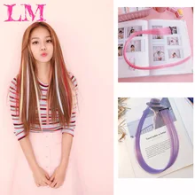 LM 22 ''92 Цвет наращивание волос на заколках один кусок поддельные волосы наращивание волос термостойкие композитный зажим