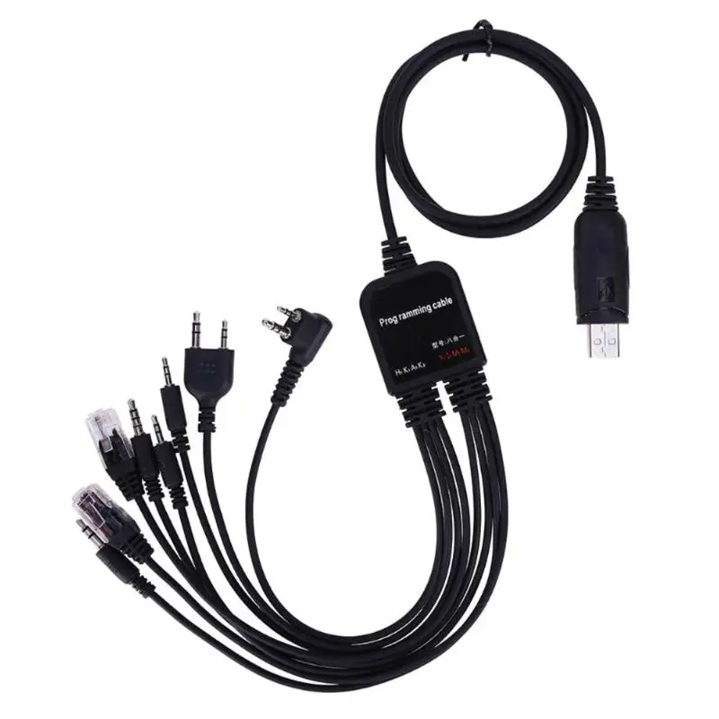 8 в 1 USB кабель для программирования Baofeng для Motorola Kenwood TYT QYT несколько радио 1,3 м/4,26 футов